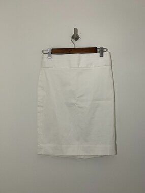 Banana Republic Stretch Pencil Skirt - White 0P